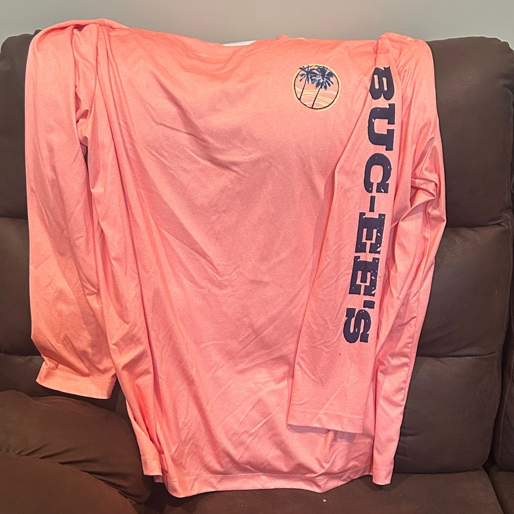 Buc-ee's Pink Long Sleeve Shirt